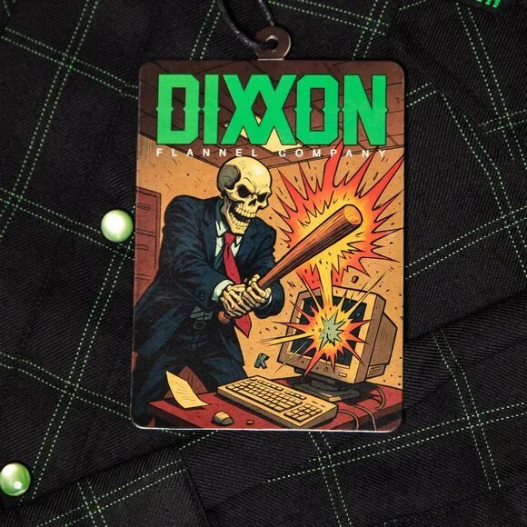 DIXXON Flannel CTRL-ALT-DEL Flannel Shirt - Men's 2XL Tall - Picture 3 of 12